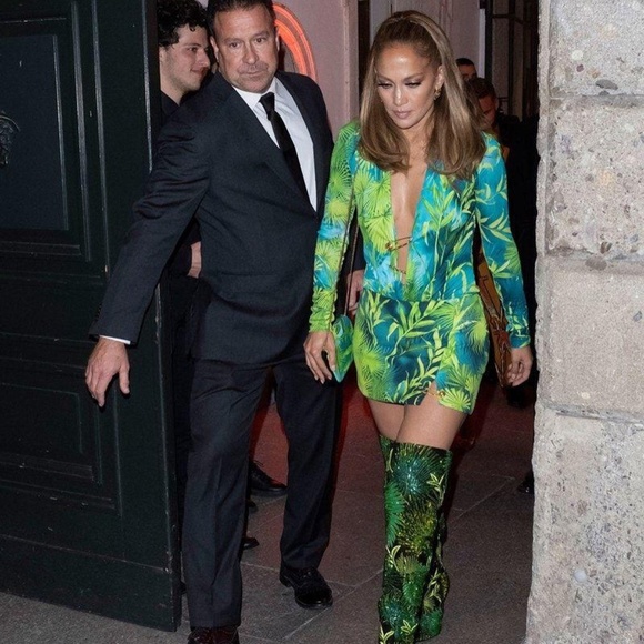 Versace Green Jungle Size 37 Boots/Booties - Picture 5 of 5